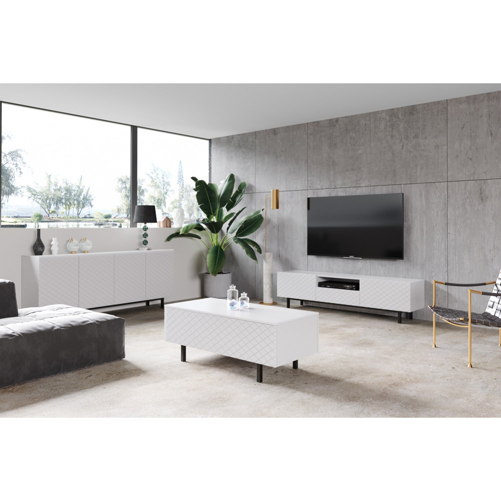 Klub stolić Scalia 120cm, Materijal:MDF