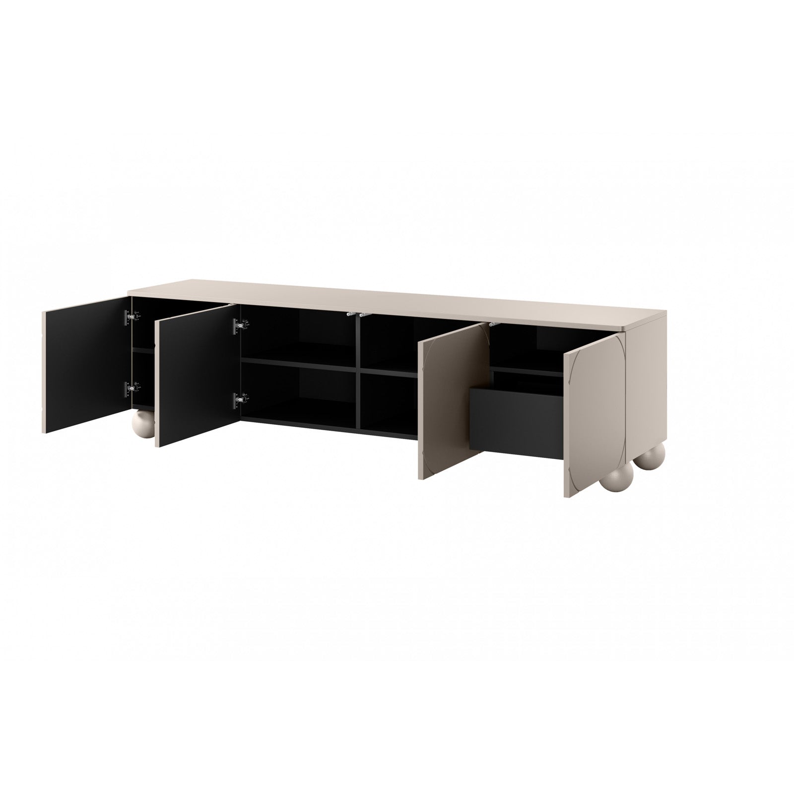 Komoda Sonatia 200cm, 4 vrata i 1 ladica, Materijal: MDF