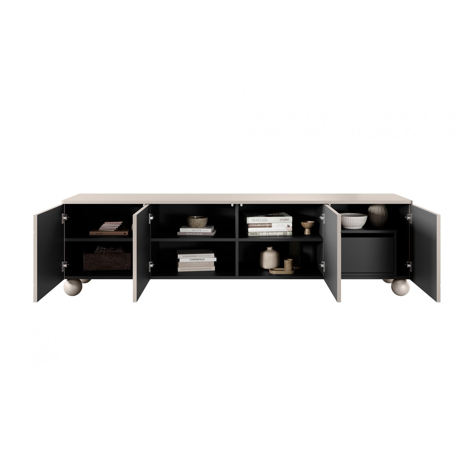 Komoda Sonatia 200cm, 4 vrata i 1 ladica, Materijal: MDF