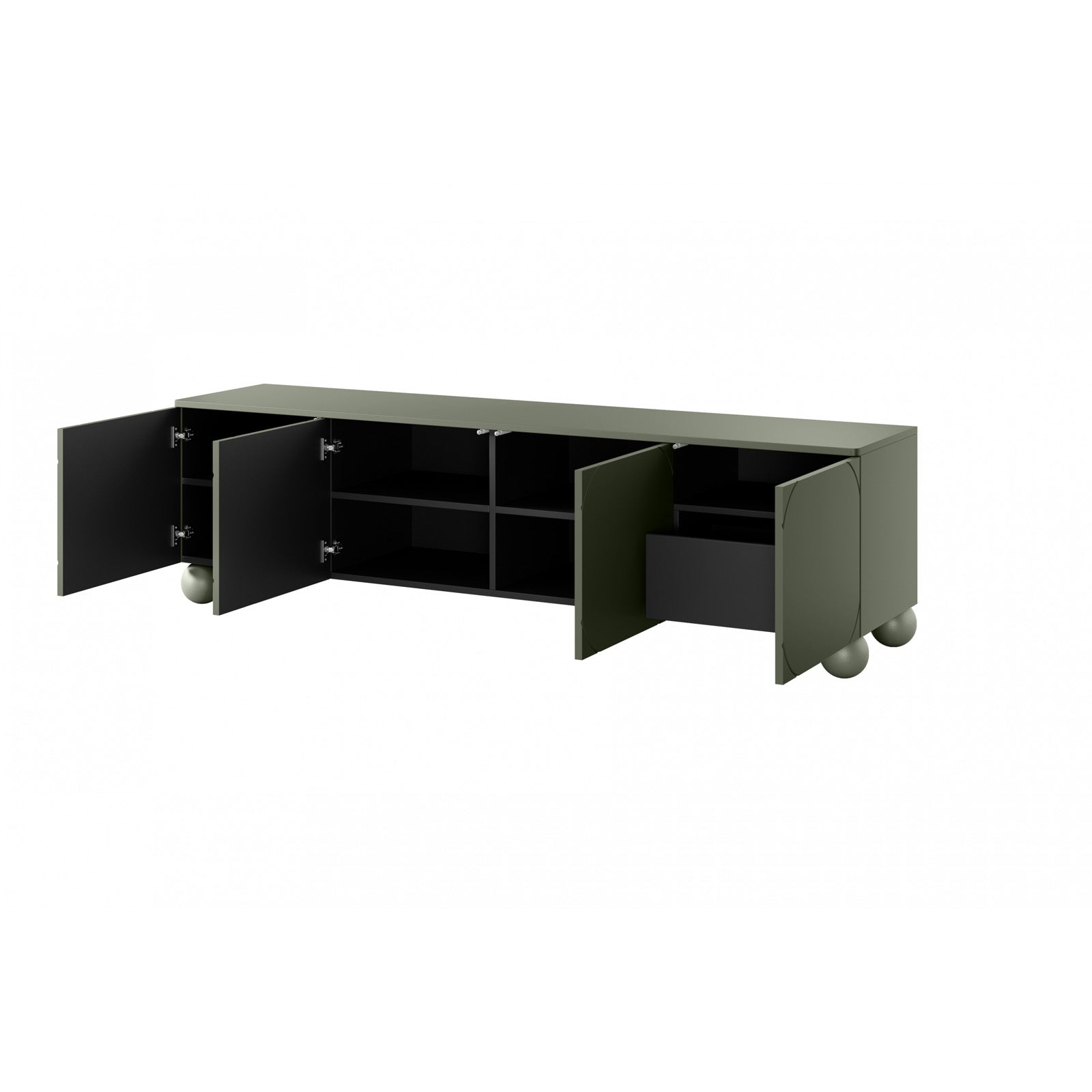 Komoda Sonatia 200cm, 4 vrata i 1 ladica, Materijal: MDF