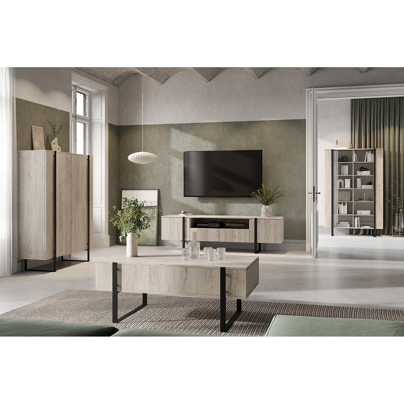 Komoda Verica 200cm, Materijal: Laminirana ploča