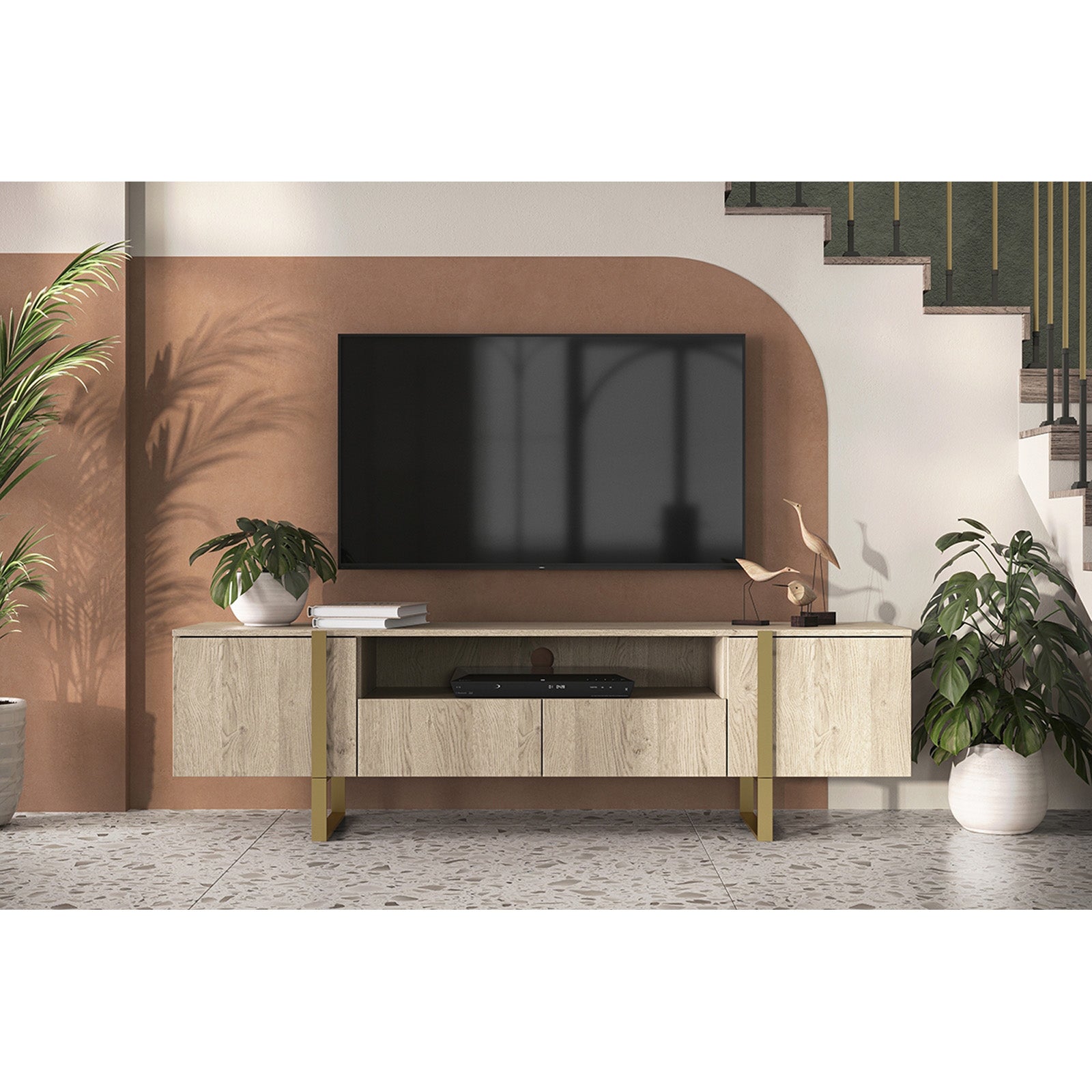 Komoda Verica 200cm, Materijal: Laminirana ploča