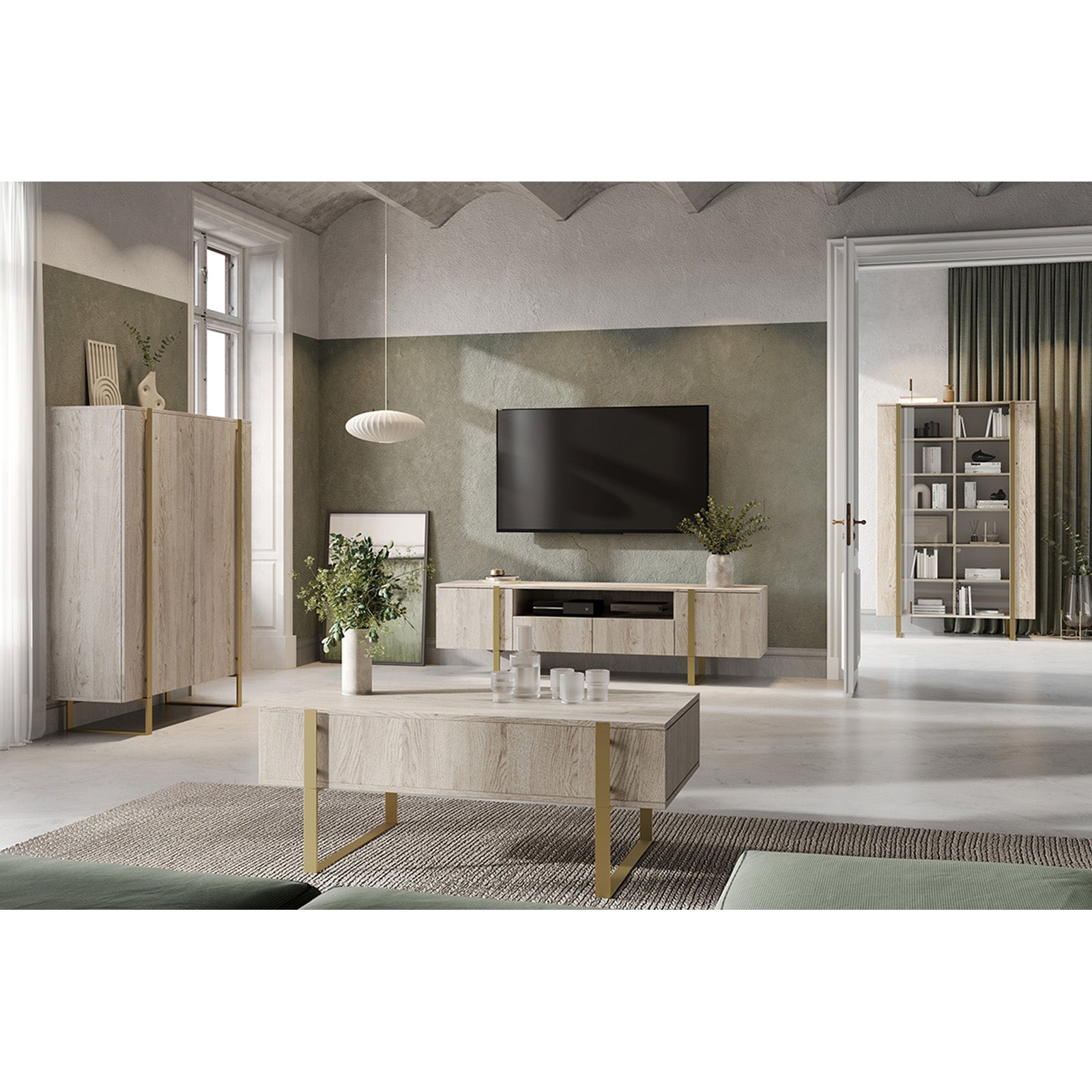 Komoda Verica 200cm, Materijal: Laminirana ploča